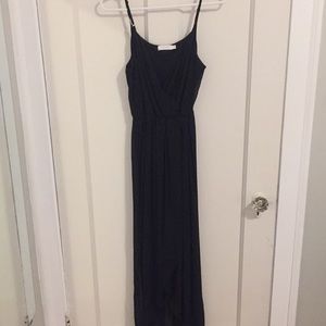 Black high-low dress